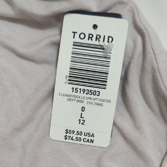 NWT Torrid Super Soft Duster, Color Tie Dye Size 0 - Picture 7 of 12